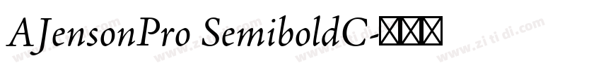 AJensonPro SemiboldC字体转换